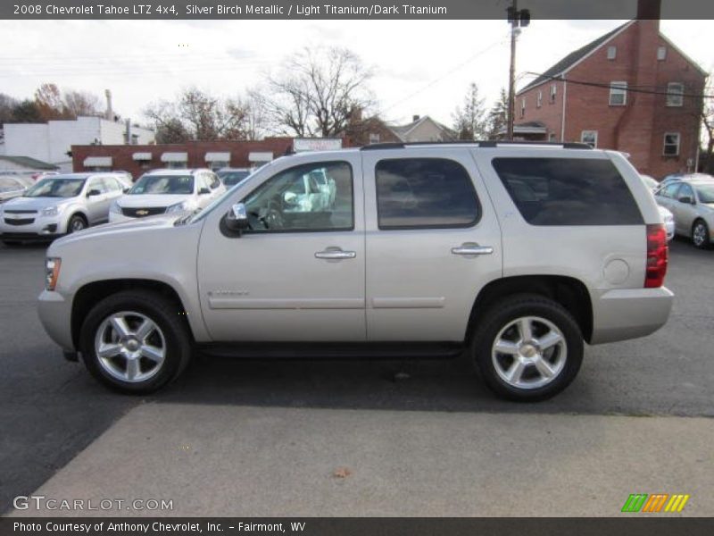Silver Birch Metallic / Light Titanium/Dark Titanium 2008 Chevrolet Tahoe LTZ 4x4