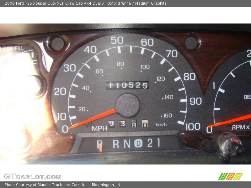 Oxford White / Medium Graphite 2000 Ford F350 Super Duty XLT Crew Cab 4x4 Dually