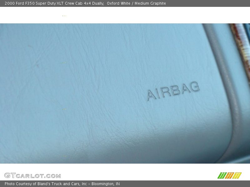 Oxford White / Medium Graphite 2000 Ford F350 Super Duty XLT Crew Cab 4x4 Dually