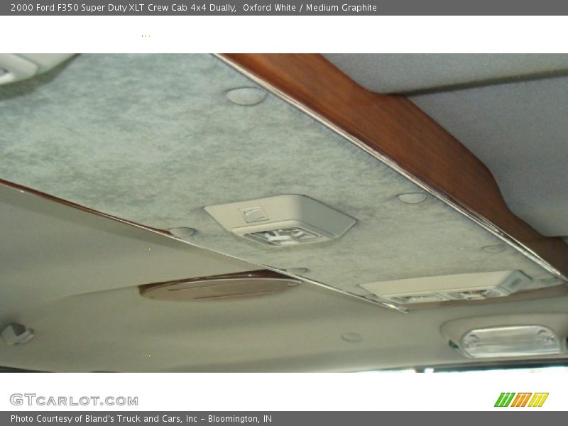 Oxford White / Medium Graphite 2000 Ford F350 Super Duty XLT Crew Cab 4x4 Dually
