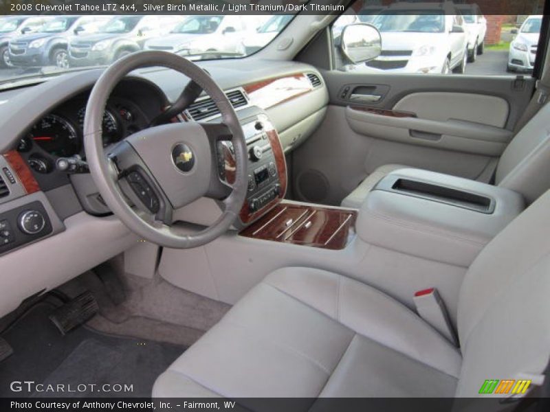 Silver Birch Metallic / Light Titanium/Dark Titanium 2008 Chevrolet Tahoe LTZ 4x4