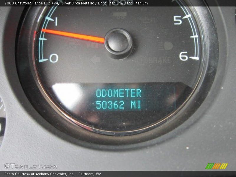 Silver Birch Metallic / Light Titanium/Dark Titanium 2008 Chevrolet Tahoe LTZ 4x4