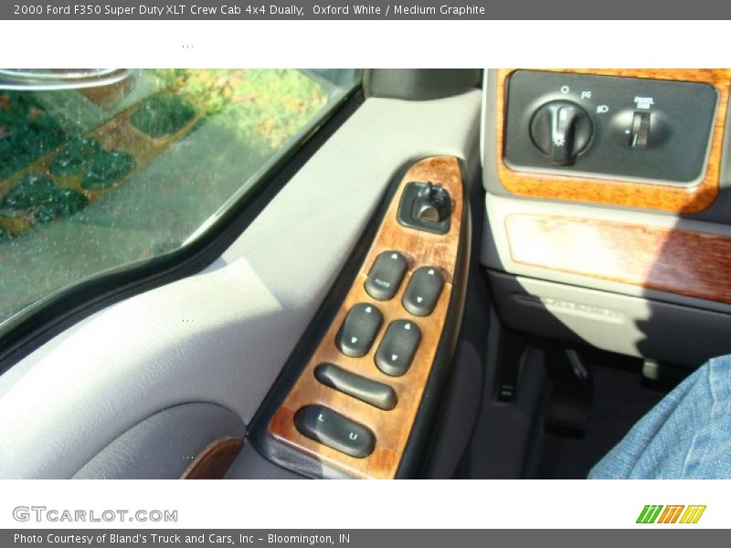 Oxford White / Medium Graphite 2000 Ford F350 Super Duty XLT Crew Cab 4x4 Dually