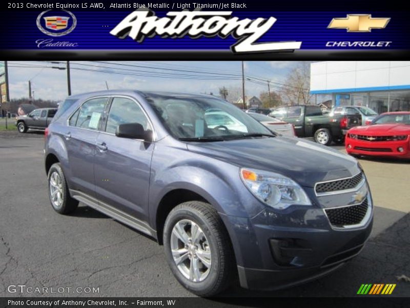 Atlantis Blue Metallic / Light Titanium/Jet Black 2013 Chevrolet Equinox LS AWD