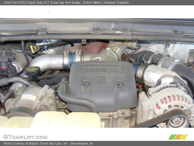 Oxford White / Medium Graphite 2000 Ford F350 Super Duty XLT Crew Cab 4x4 Dually
