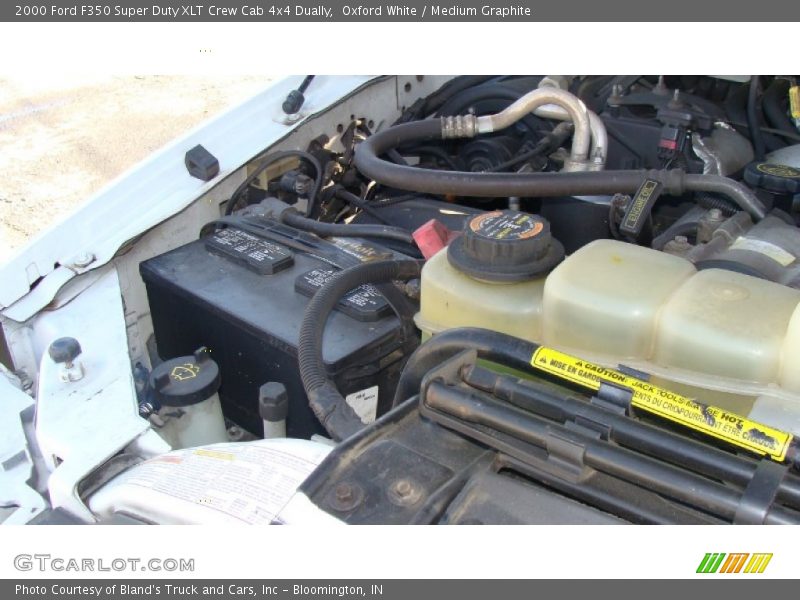 Oxford White / Medium Graphite 2000 Ford F350 Super Duty XLT Crew Cab 4x4 Dually