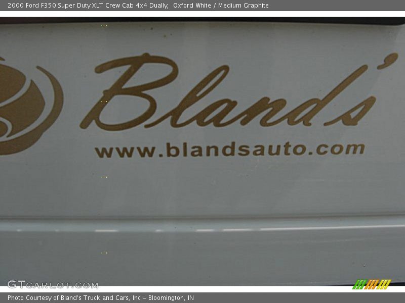 Oxford White / Medium Graphite 2000 Ford F350 Super Duty XLT Crew Cab 4x4 Dually