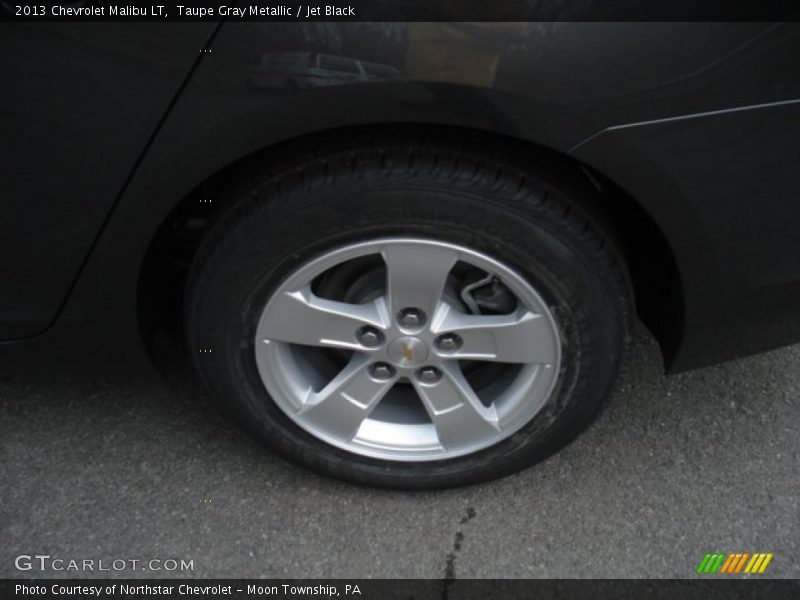 Taupe Gray Metallic / Jet Black 2013 Chevrolet Malibu LT