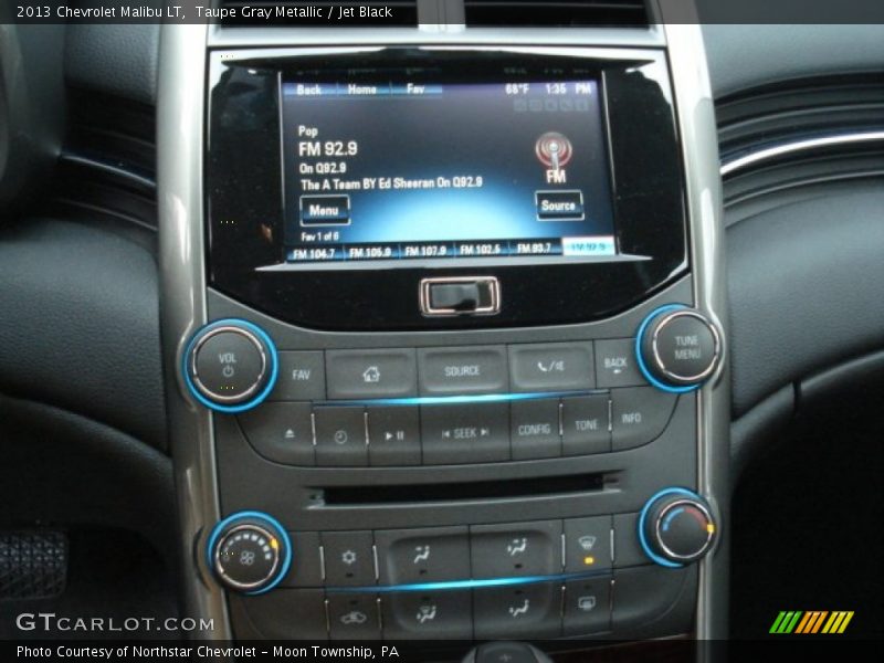 Taupe Gray Metallic / Jet Black 2013 Chevrolet Malibu LT