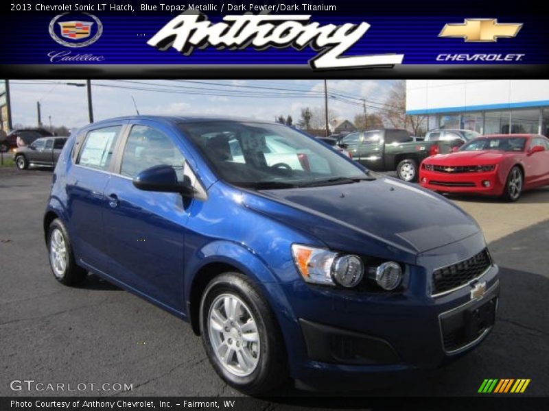 Blue Topaz Metallic / Dark Pewter/Dark Titanium 2013 Chevrolet Sonic LT Hatch