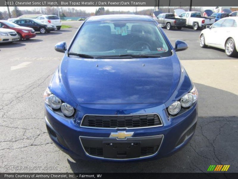 Blue Topaz Metallic / Dark Pewter/Dark Titanium 2013 Chevrolet Sonic LT Hatch