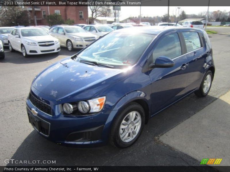 Blue Topaz Metallic / Dark Pewter/Dark Titanium 2013 Chevrolet Sonic LT Hatch