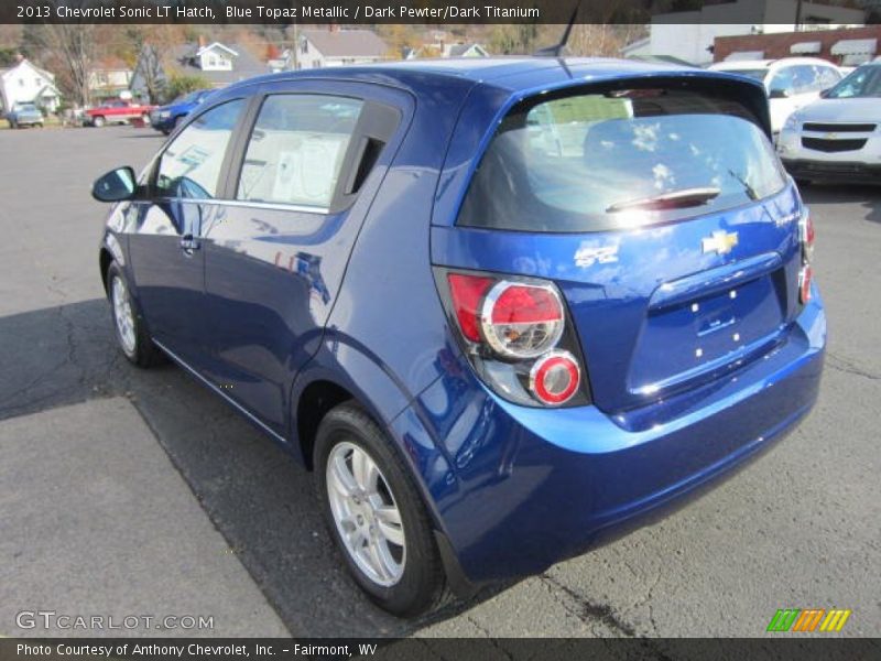 Blue Topaz Metallic / Dark Pewter/Dark Titanium 2013 Chevrolet Sonic LT Hatch
