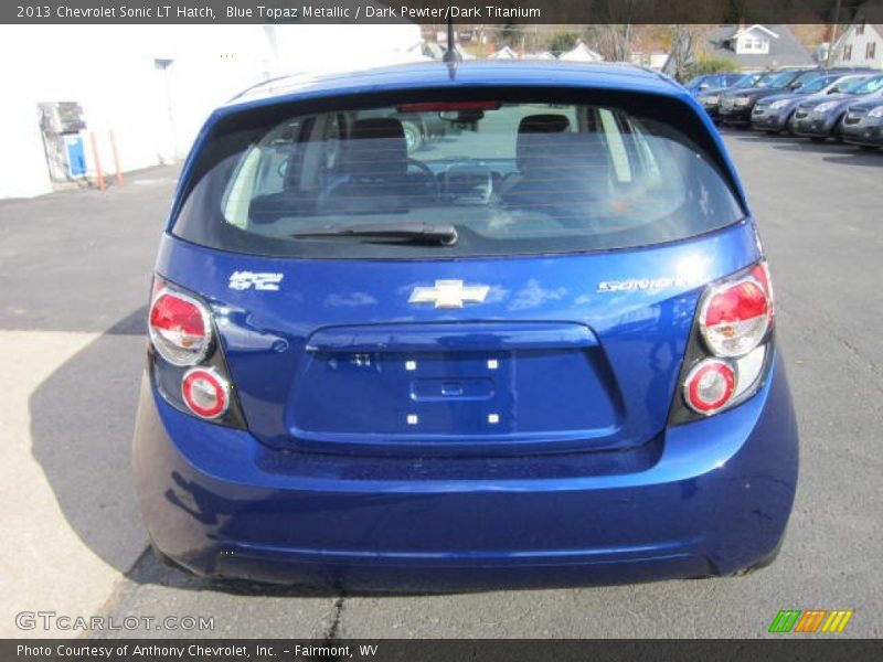 Blue Topaz Metallic / Dark Pewter/Dark Titanium 2013 Chevrolet Sonic LT Hatch
