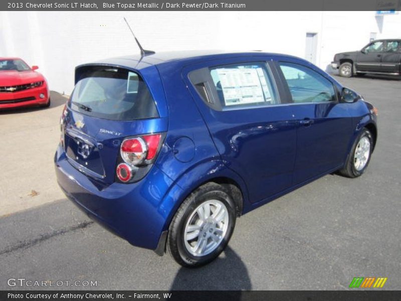 Blue Topaz Metallic / Dark Pewter/Dark Titanium 2013 Chevrolet Sonic LT Hatch