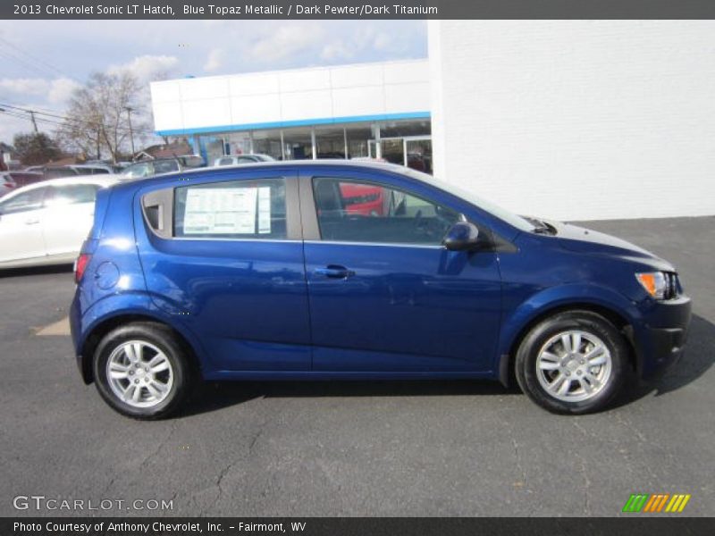 Blue Topaz Metallic / Dark Pewter/Dark Titanium 2013 Chevrolet Sonic LT Hatch