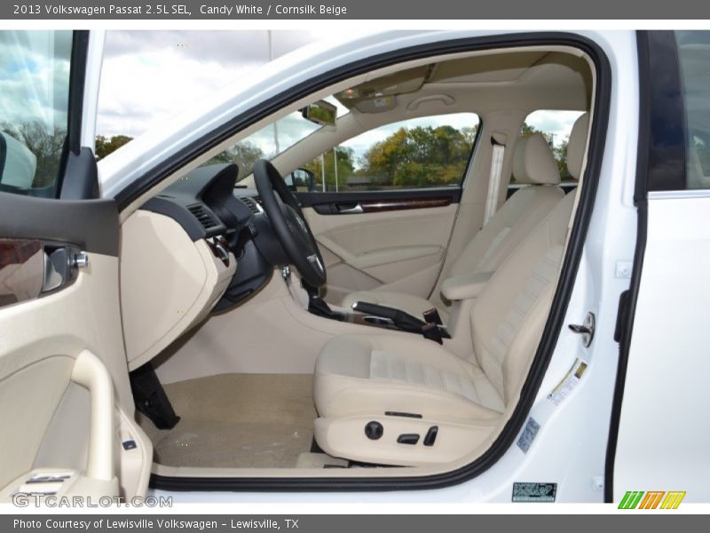 Candy White / Cornsilk Beige 2013 Volkswagen Passat 2.5L SEL