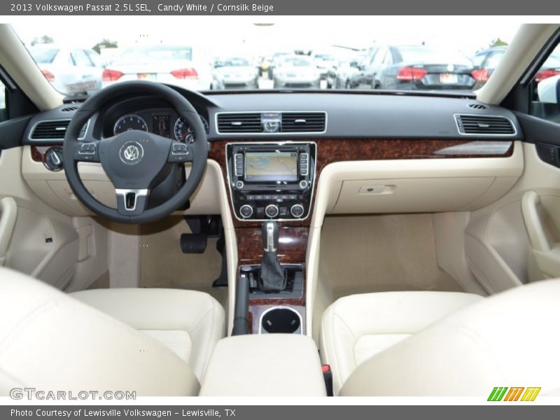 Candy White / Cornsilk Beige 2013 Volkswagen Passat 2.5L SEL