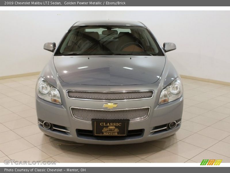 Golden Pewter Metallic / Ebony/Brick 2009 Chevrolet Malibu LTZ Sedan