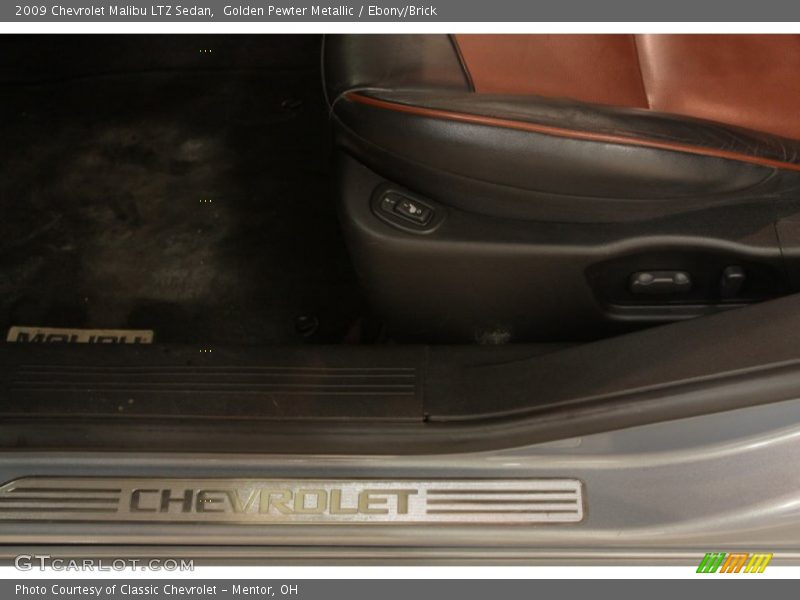 Golden Pewter Metallic / Ebony/Brick 2009 Chevrolet Malibu LTZ Sedan