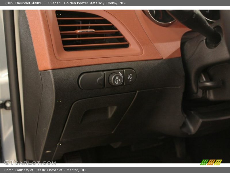 Golden Pewter Metallic / Ebony/Brick 2009 Chevrolet Malibu LTZ Sedan