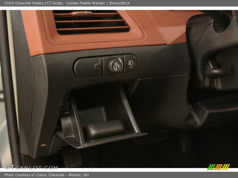 Golden Pewter Metallic / Ebony/Brick 2009 Chevrolet Malibu LTZ Sedan