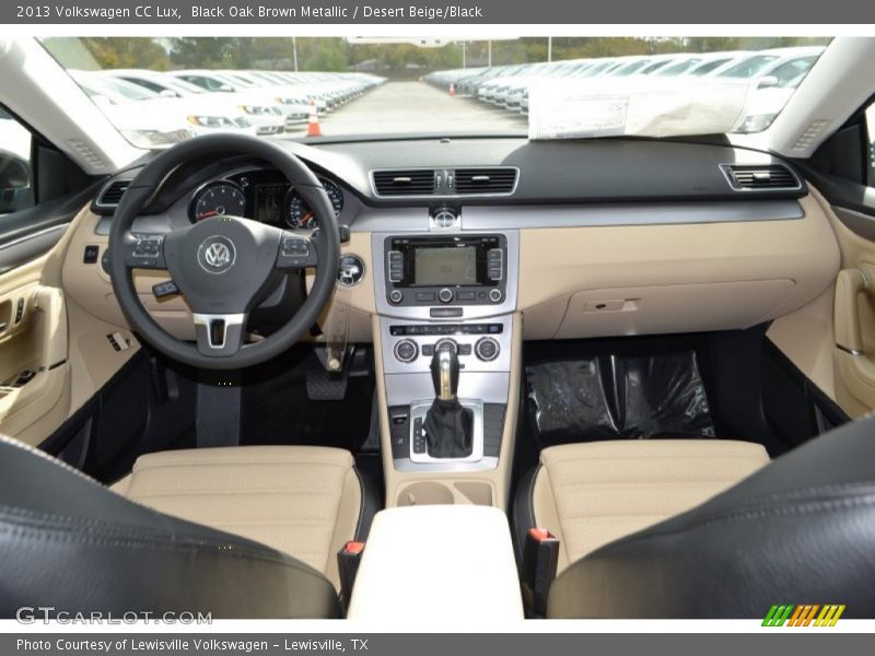 Black Oak Brown Metallic / Desert Beige/Black 2013 Volkswagen CC Lux