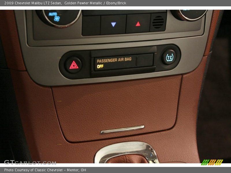 Golden Pewter Metallic / Ebony/Brick 2009 Chevrolet Malibu LTZ Sedan