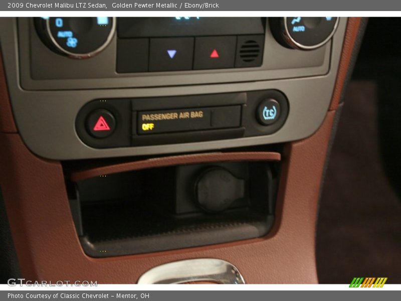 Golden Pewter Metallic / Ebony/Brick 2009 Chevrolet Malibu LTZ Sedan
