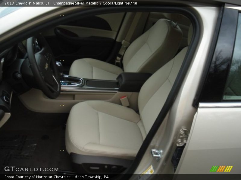 Champagne Silver Metallic / Cocoa/Light Neutral 2013 Chevrolet Malibu LT