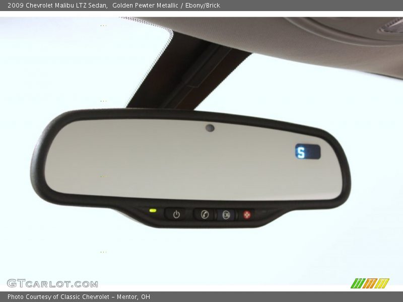 Golden Pewter Metallic / Ebony/Brick 2009 Chevrolet Malibu LTZ Sedan
