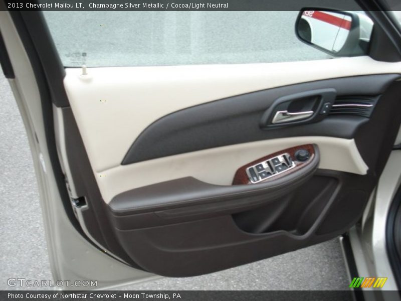 Champagne Silver Metallic / Cocoa/Light Neutral 2013 Chevrolet Malibu LT