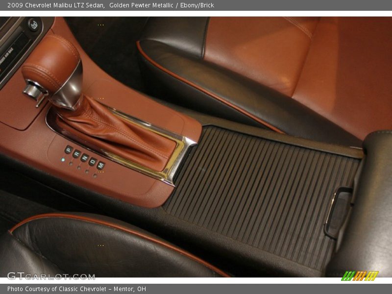 Golden Pewter Metallic / Ebony/Brick 2009 Chevrolet Malibu LTZ Sedan
