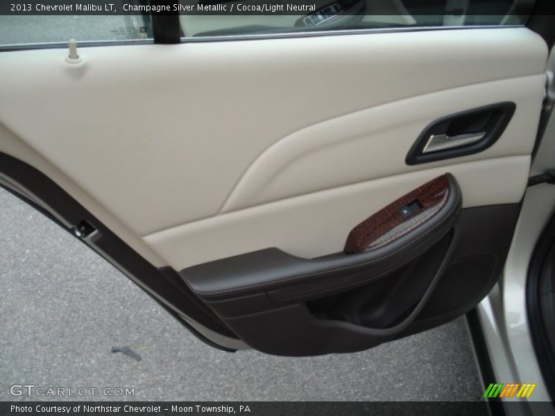 Champagne Silver Metallic / Cocoa/Light Neutral 2013 Chevrolet Malibu LT