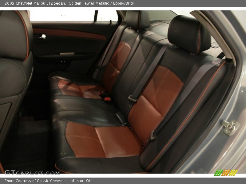 Golden Pewter Metallic / Ebony/Brick 2009 Chevrolet Malibu LTZ Sedan