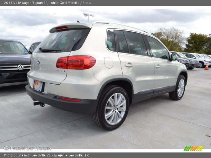 White Gold Metallic / Black 2013 Volkswagen Tiguan SE