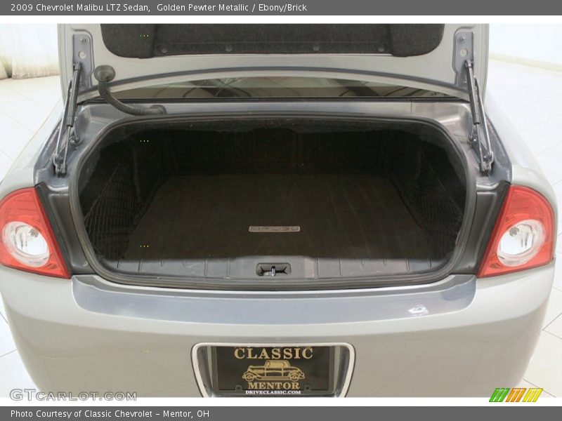 Golden Pewter Metallic / Ebony/Brick 2009 Chevrolet Malibu LTZ Sedan