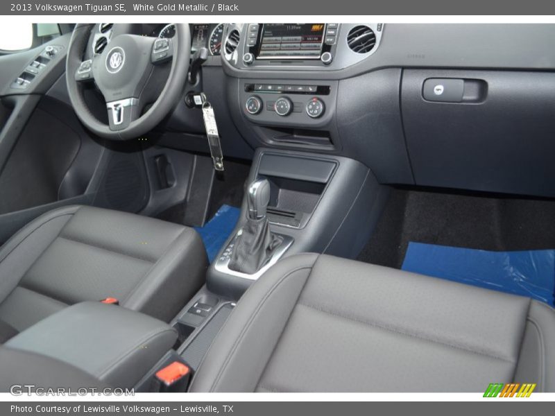 White Gold Metallic / Black 2013 Volkswagen Tiguan SE