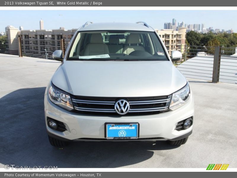 White Gold Metallic / Beige 2013 Volkswagen Tiguan SE