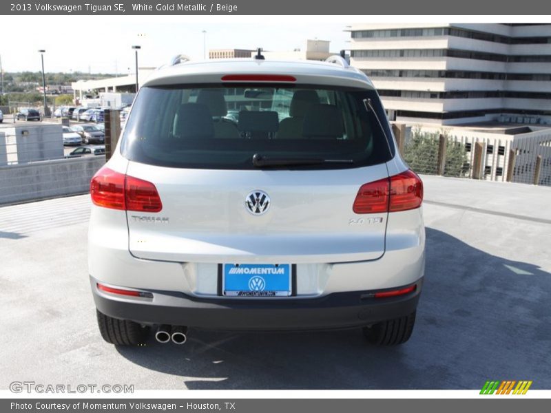 White Gold Metallic / Beige 2013 Volkswagen Tiguan SE