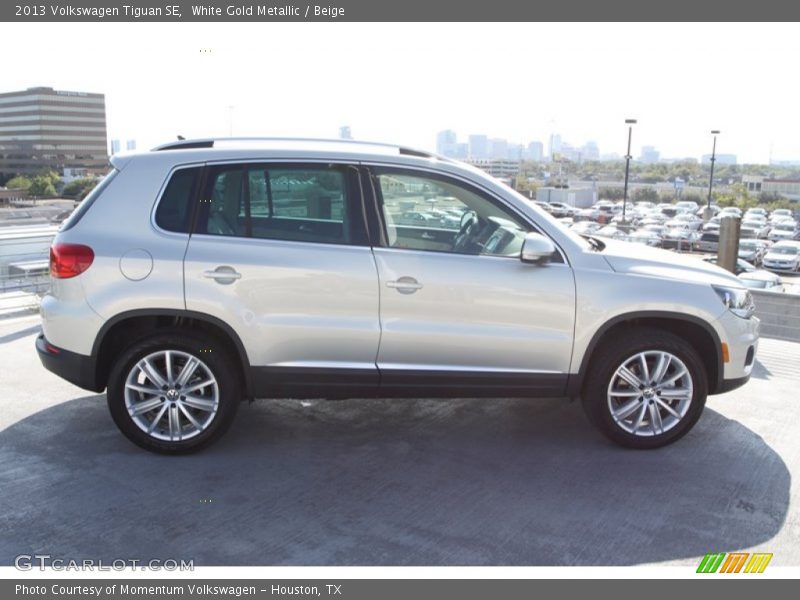 White Gold Metallic / Beige 2013 Volkswagen Tiguan SE