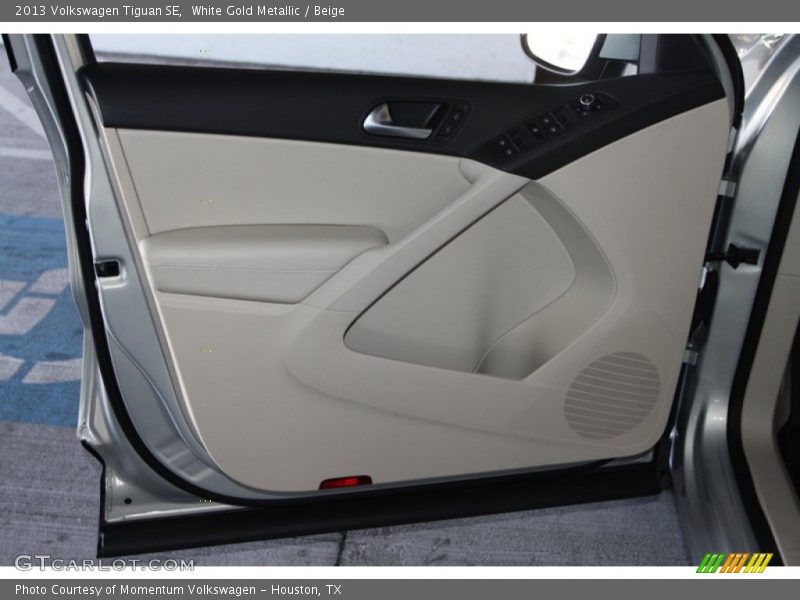 White Gold Metallic / Beige 2013 Volkswagen Tiguan SE