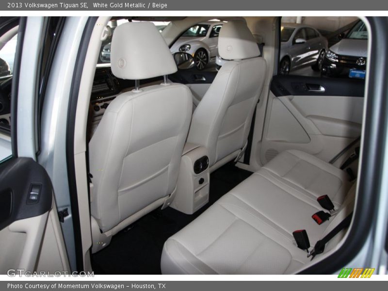 White Gold Metallic / Beige 2013 Volkswagen Tiguan SE