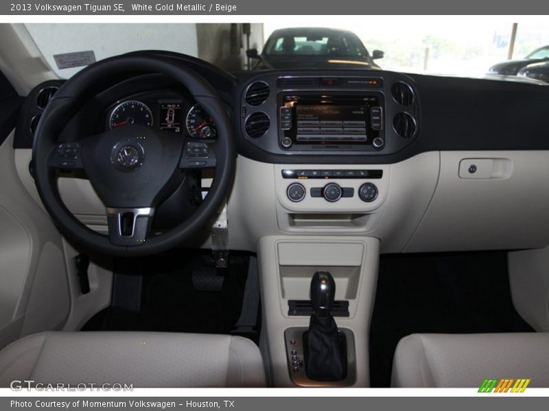 White Gold Metallic / Beige 2013 Volkswagen Tiguan SE