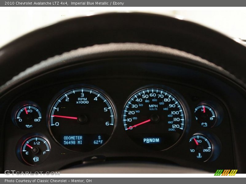 Imperial Blue Metallic / Ebony 2010 Chevrolet Avalanche LTZ 4x4