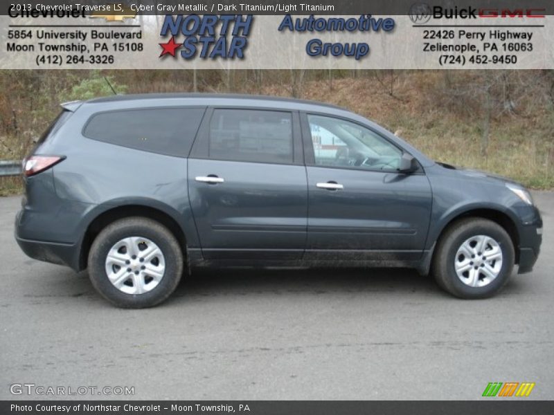 Cyber Gray Metallic / Dark Titanium/Light Titanium 2013 Chevrolet Traverse LS