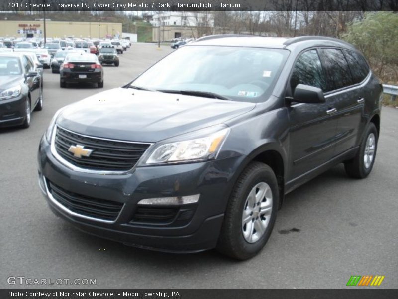 Cyber Gray Metallic / Dark Titanium/Light Titanium 2013 Chevrolet Traverse LS