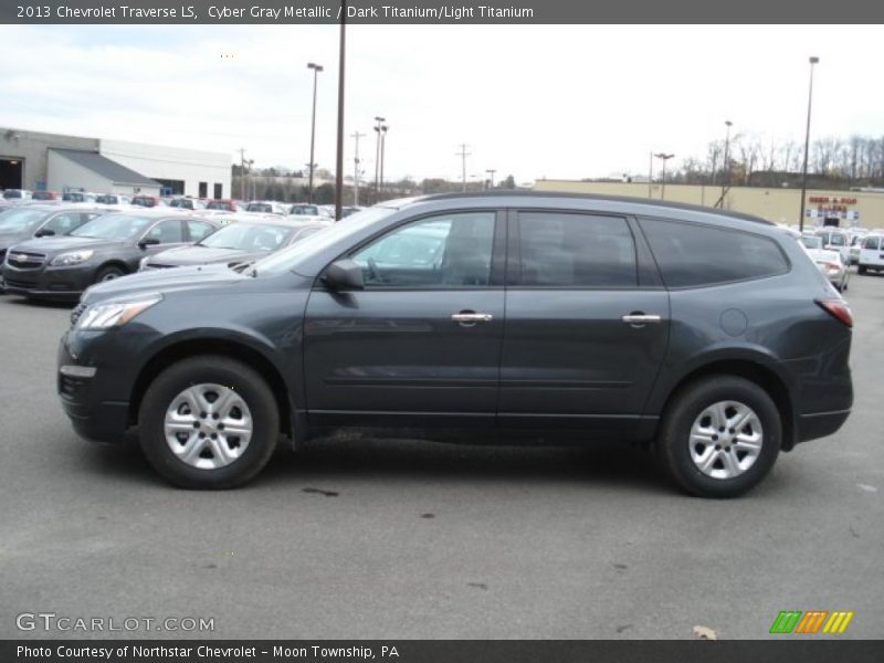 Cyber Gray Metallic / Dark Titanium/Light Titanium 2013 Chevrolet Traverse LS
