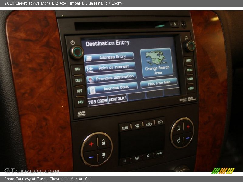 Imperial Blue Metallic / Ebony 2010 Chevrolet Avalanche LTZ 4x4