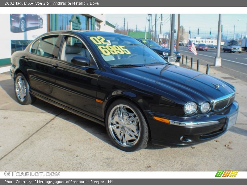 Anthracite Metallic / Dove 2002 Jaguar X-Type 2.5